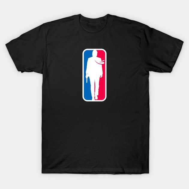 John Wick NBA Logo T-Shirt by Roy Ira